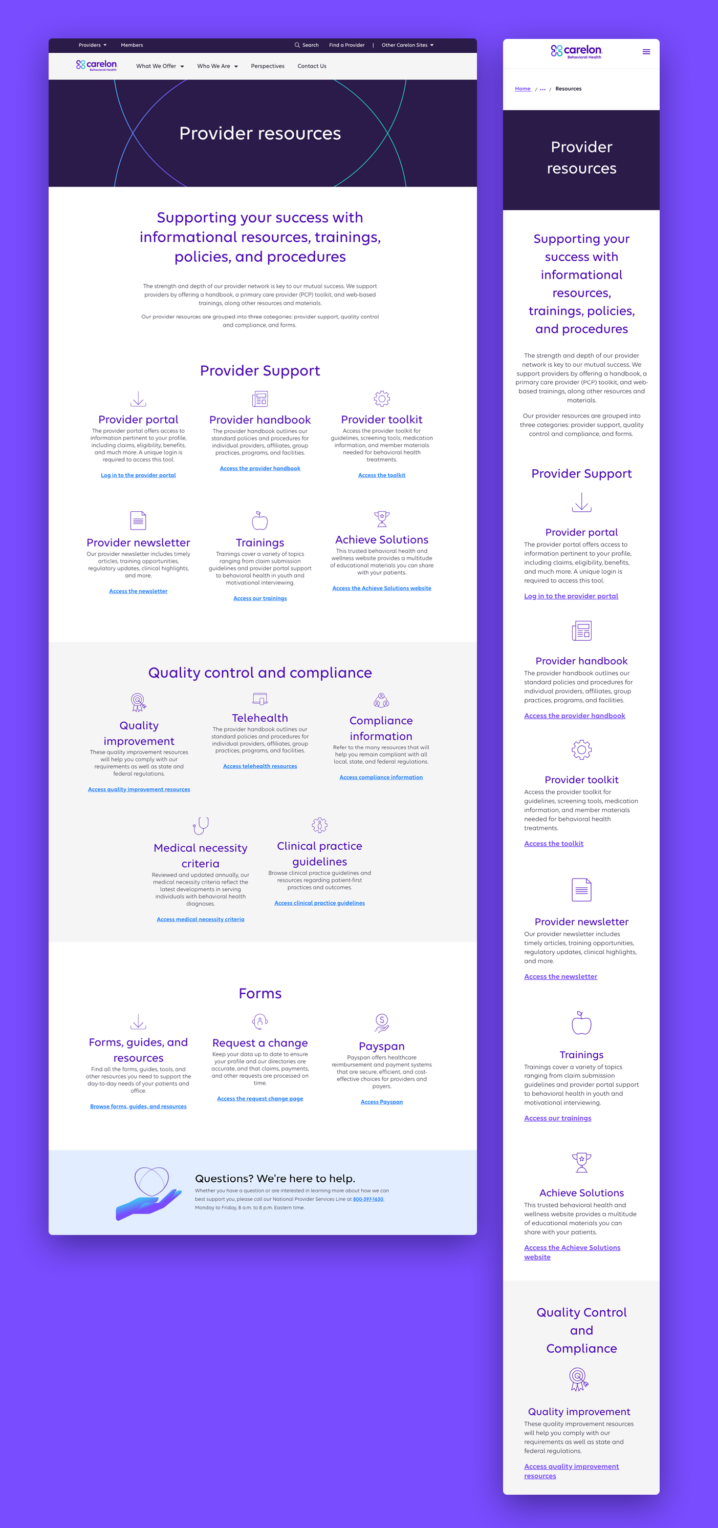 Carelon care location page