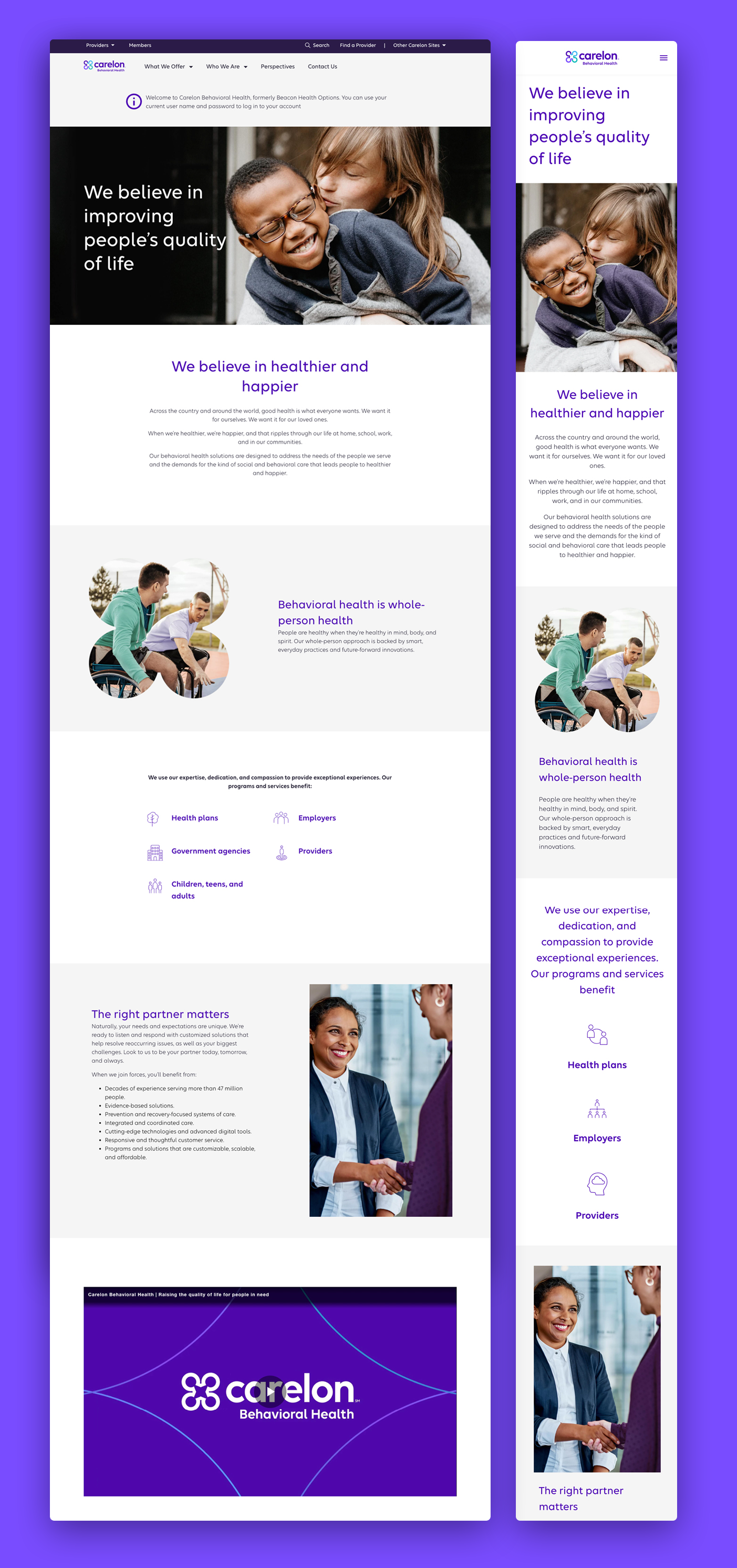 Carelon behavioral health page