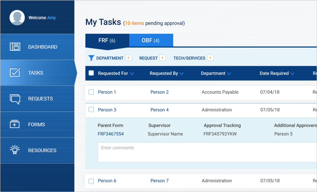 Fortress dashboard working interface